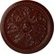 Ekena Millwork Swindon Ceiling Medallion (Fits Canopies up to 2 7/8"), 16 7/8"OD x 1 1/2"P, Brushed Mahogany CM16SWBMF - alternate 1